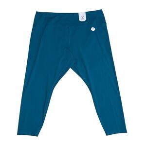 Xersion Move High Rise above Ankle Legging Brilliant Teal anti odor SZ/3X